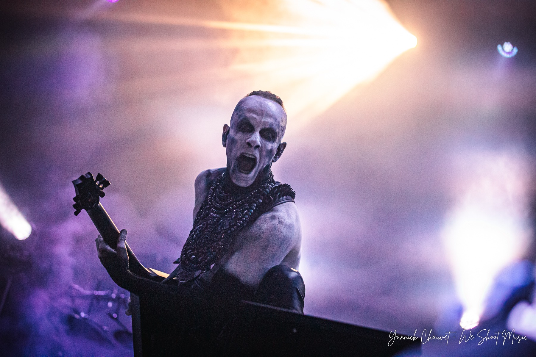 Behemoth performing live during Mystic Festival 2026 in Gdańsk.
