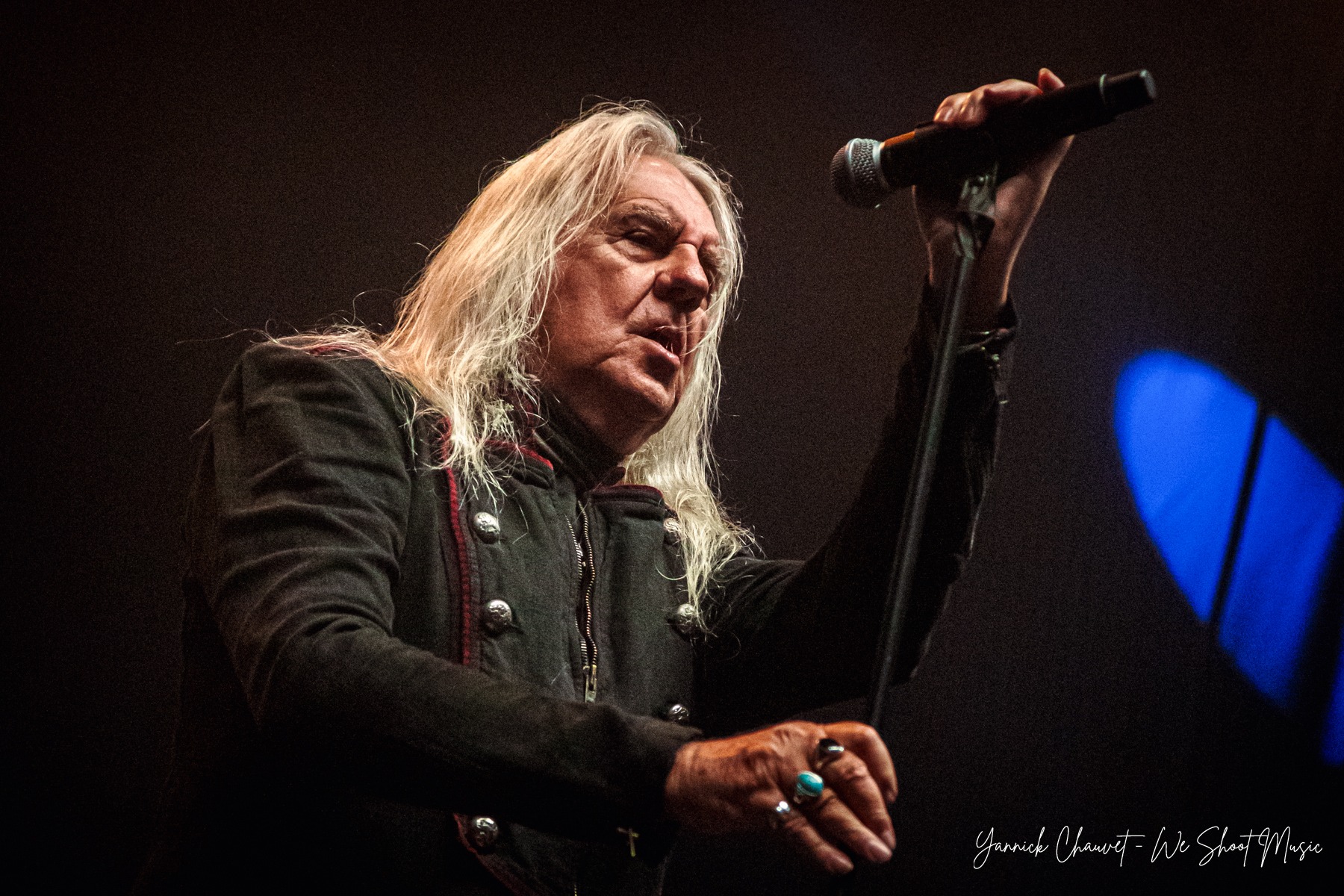 Saxon performing live during Mystic Festival 2026 in Gdańsk.