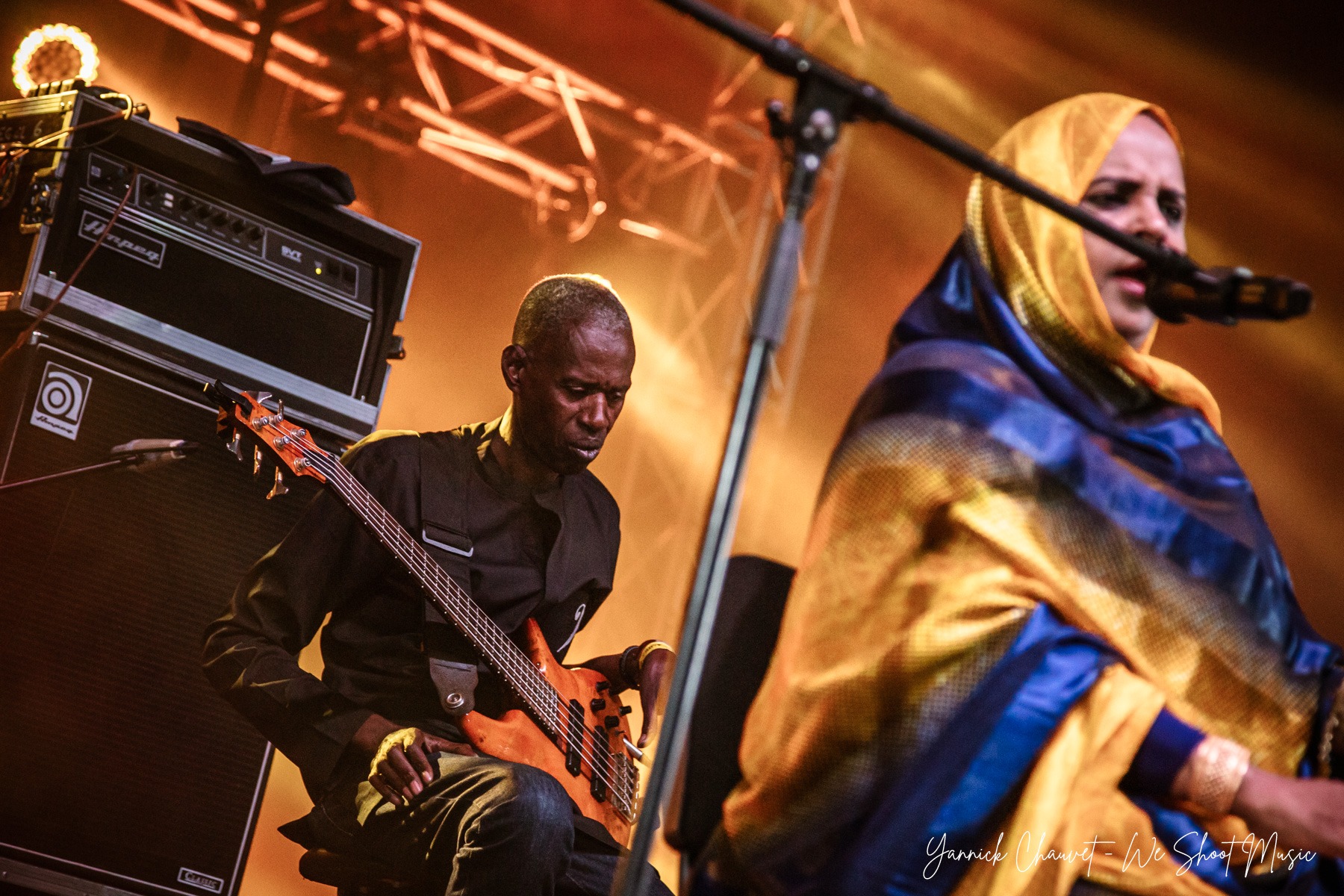 Noura Mint Seymali performing live during Globaltica Festival 2026.