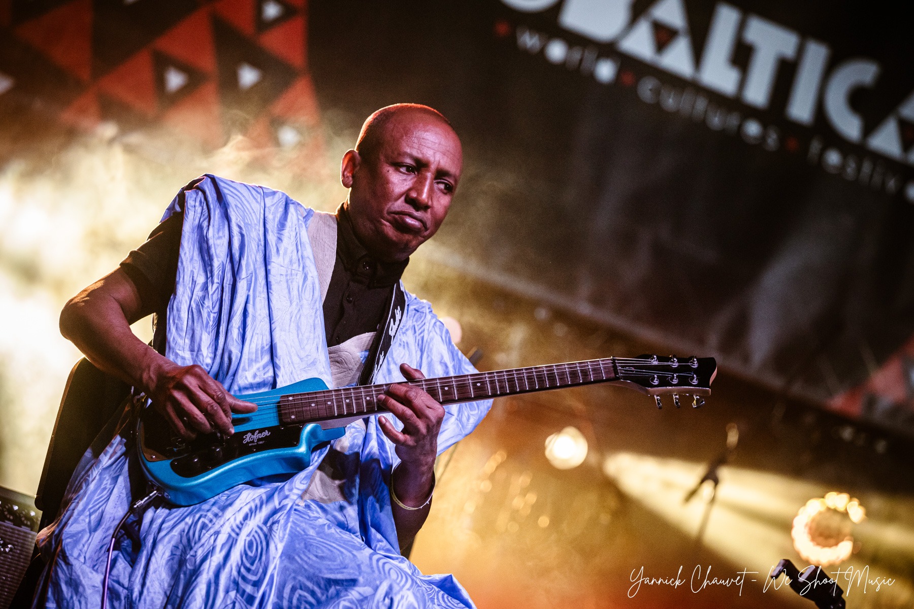 Noura Mint Seymali performing live during Globaltica Festival 2026.