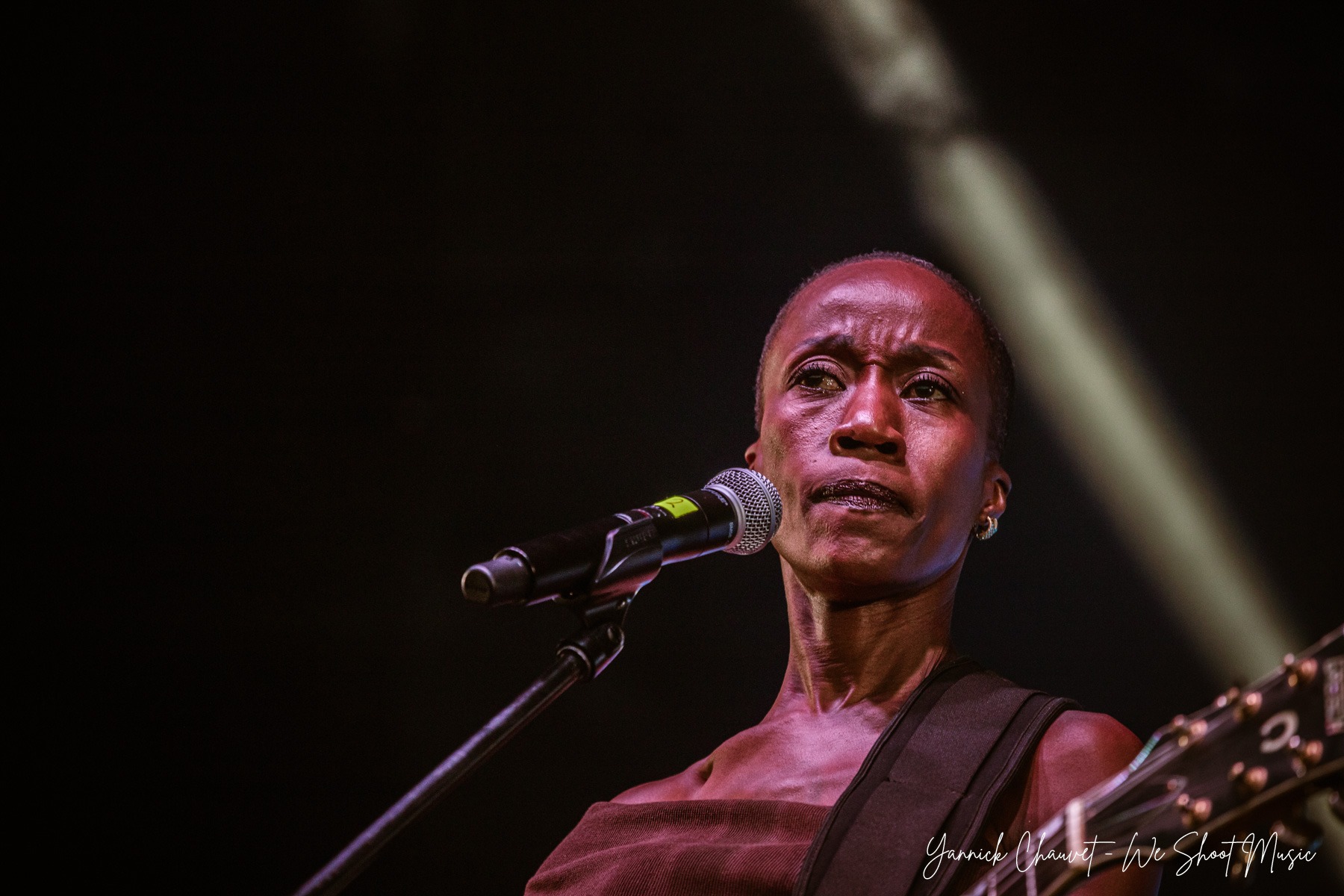 Rokia Traoré performing live on stage during Globaltica Festival 2026
