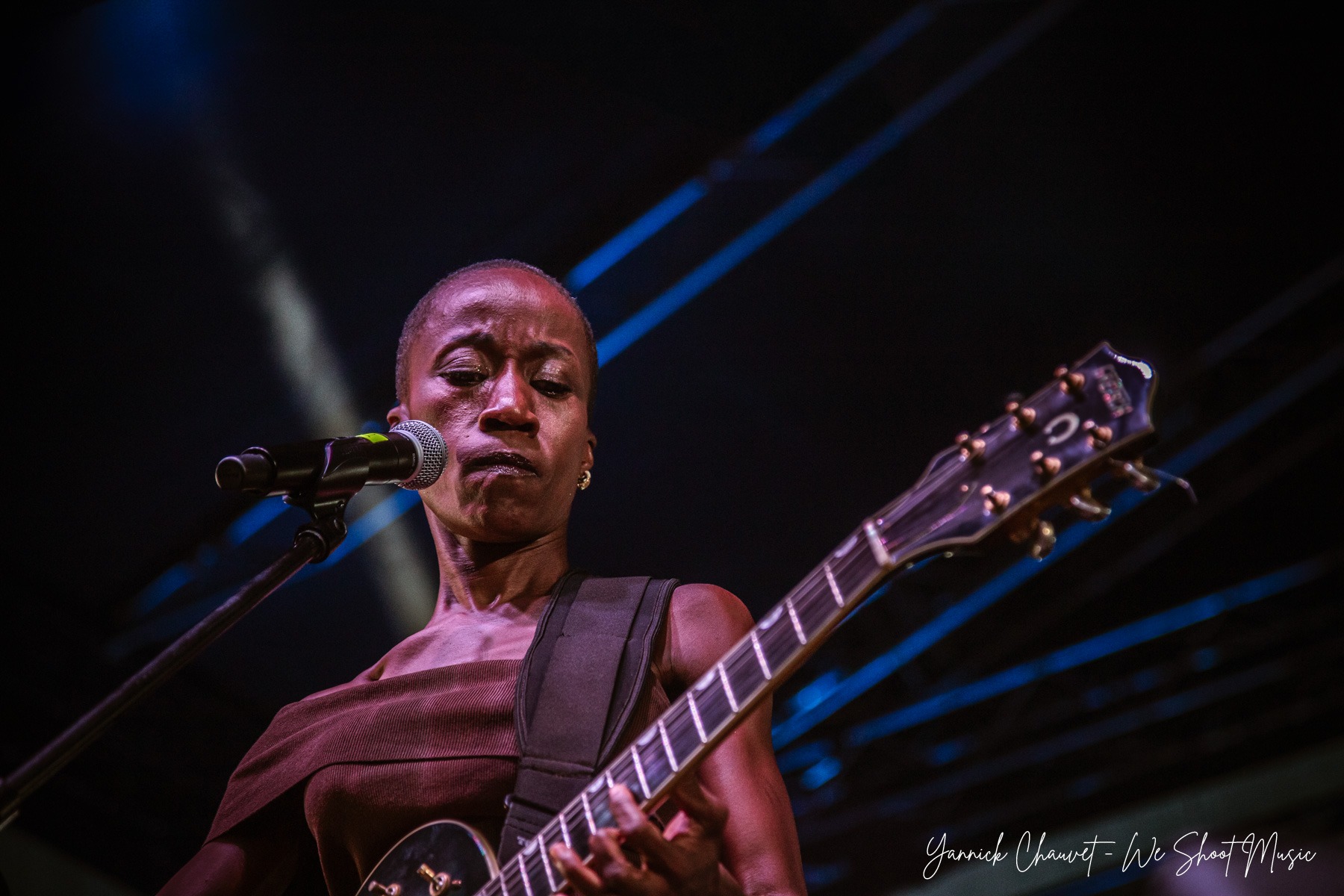 Rokia Traoré performing live on stage during Globaltica Festival 2026