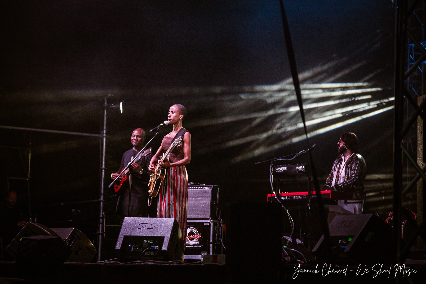 Rokia Traoré performing live on stage during Globaltica Festival 2026