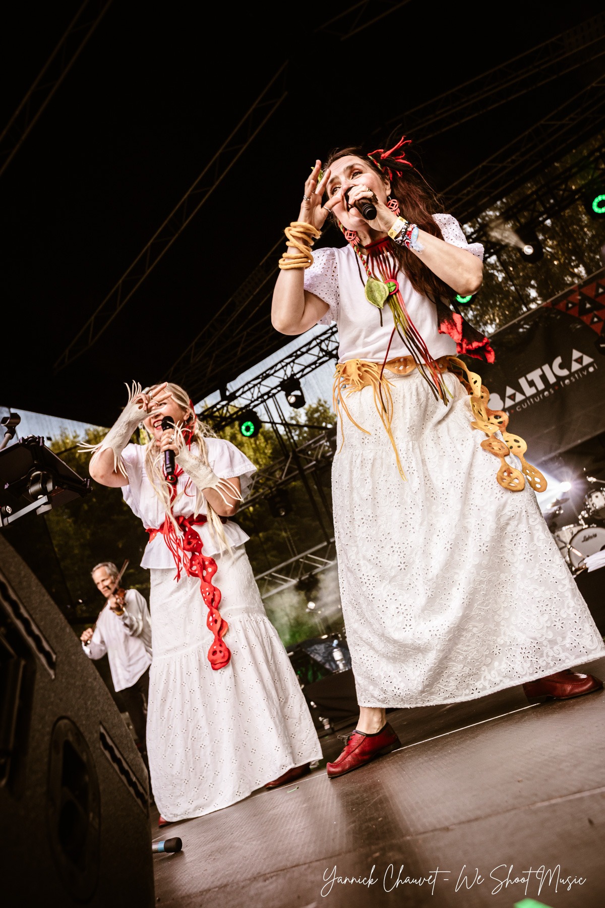 Värttinä performing live on stage during Globaltica Festival 2026
