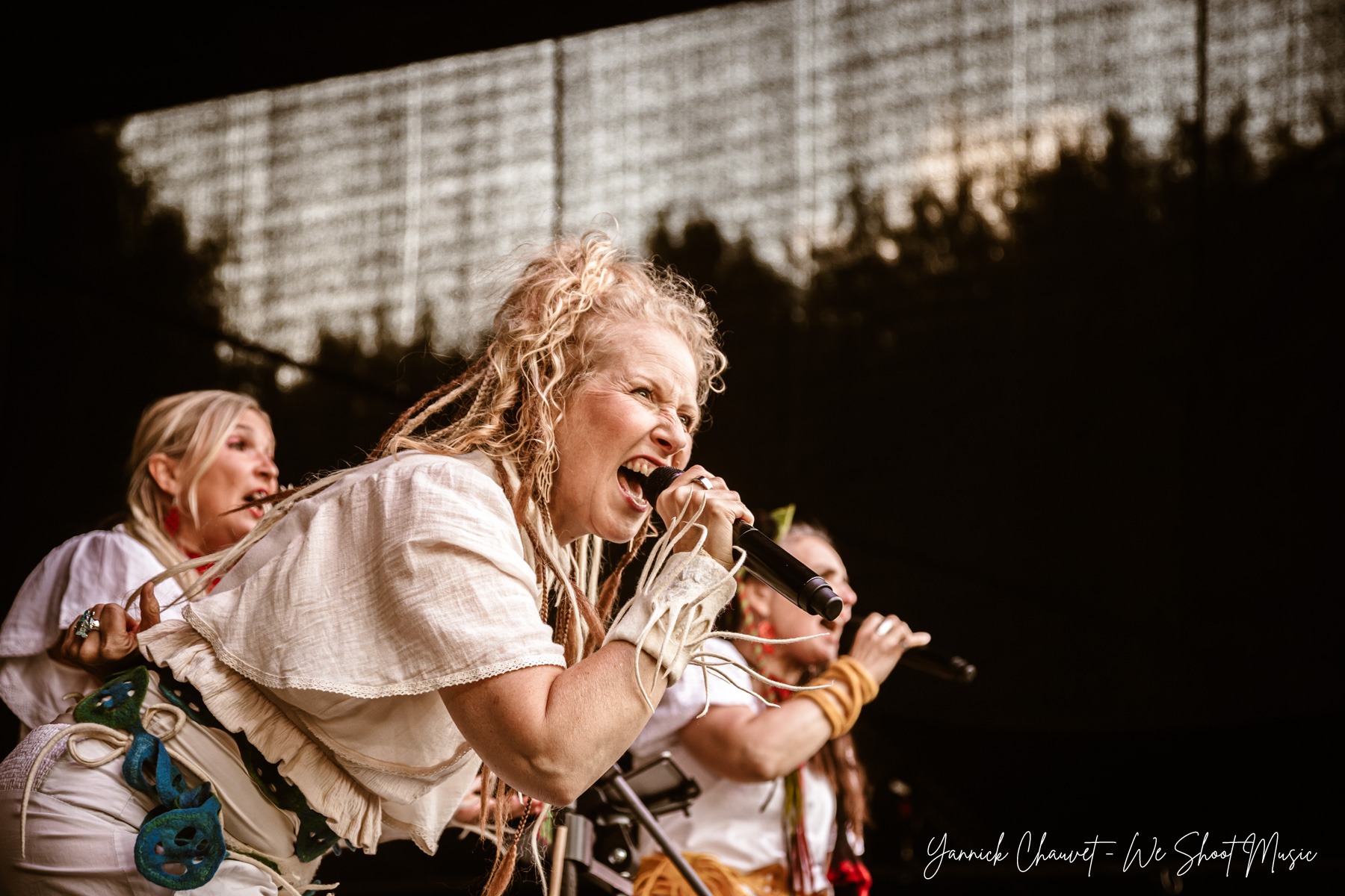 Värttinä performing live on stage during Globaltica Festival 2026