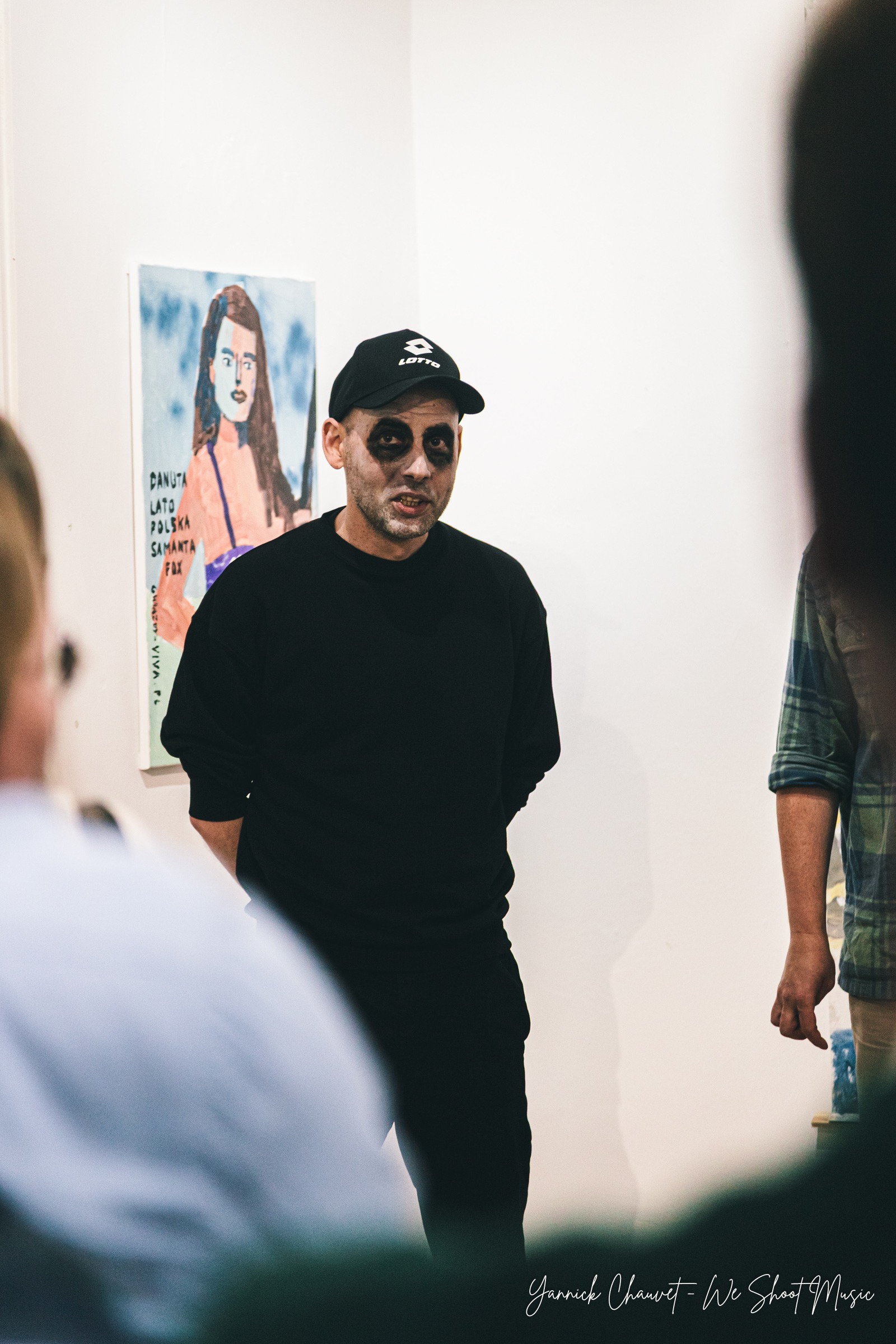Gallery views of "Summertime Love", an exhibition by Tomasz Kaczyński (@deepgothic) at tuBaza in Gdynia Orłowo, featuring paintings inspired by music, popular culture, sport and everyday life.