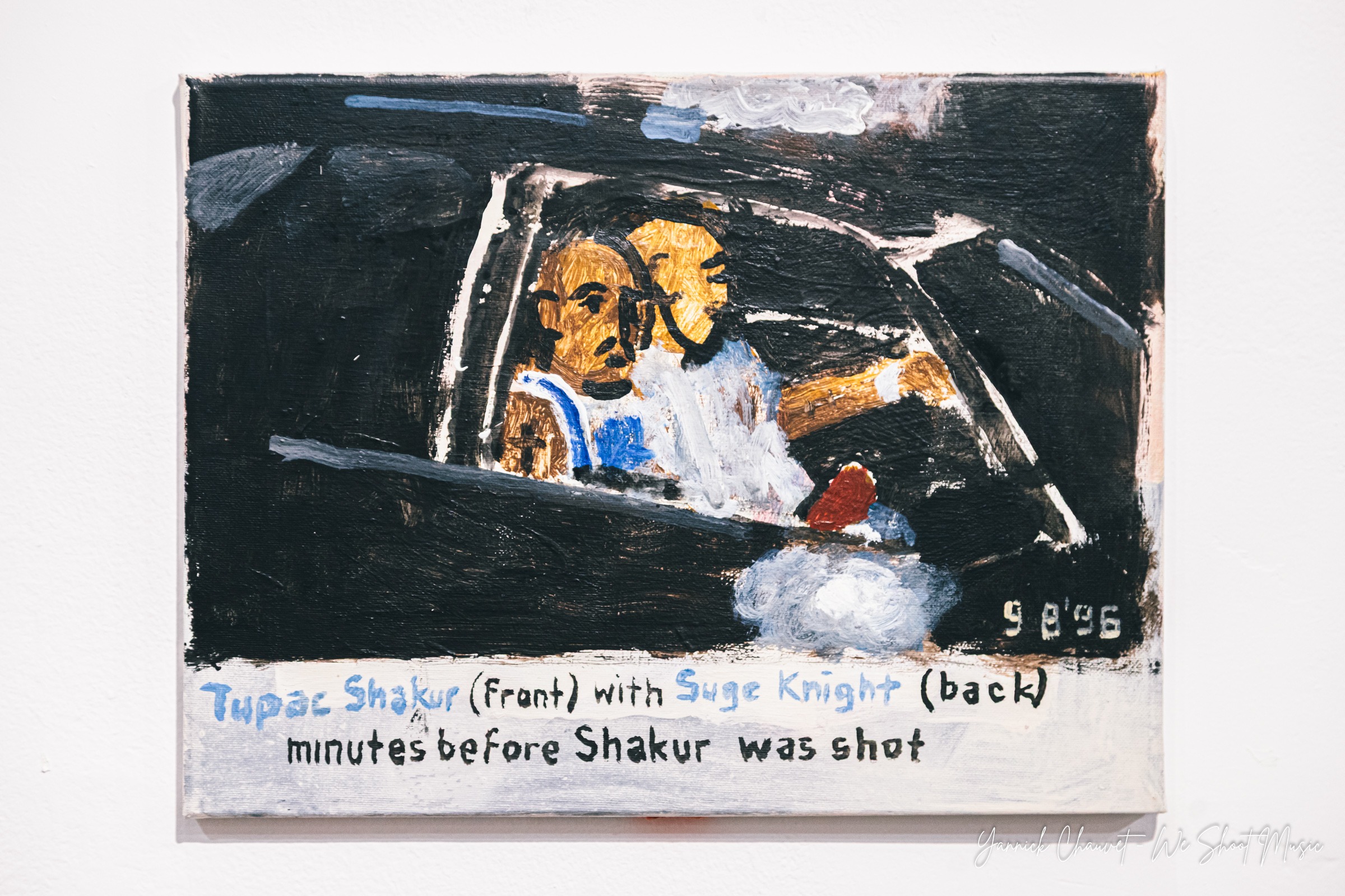 Gallery views of "Summertime Love", an exhibition by Tomasz Kaczyński (@deepgothic) at tuBaza in Gdynia Orłowo, featuring paintings inspired by music, popular culture, sport and everyday life.