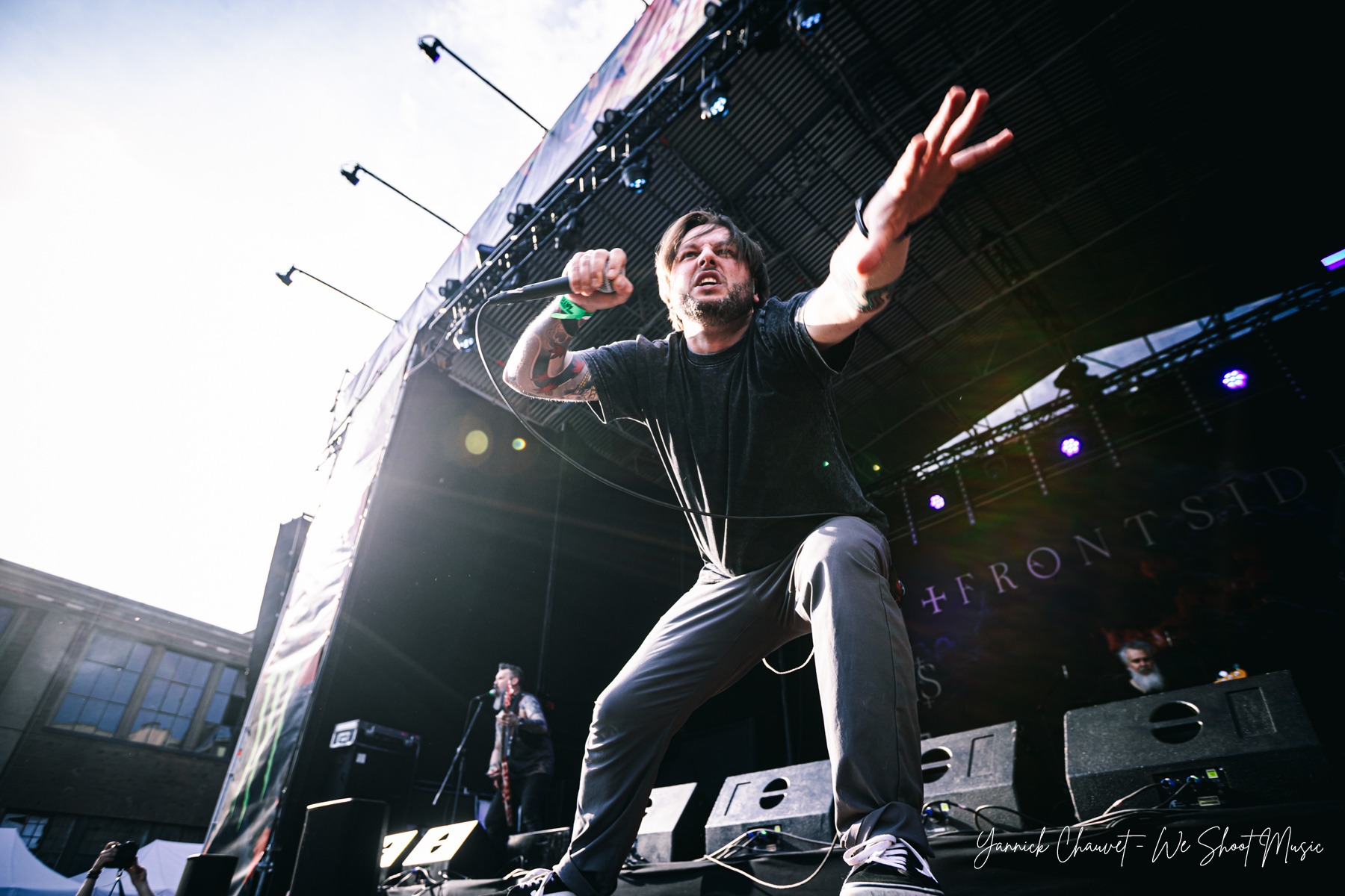 Frontside performing live on stage during Mystic Festival 2026 Warm Up Day.