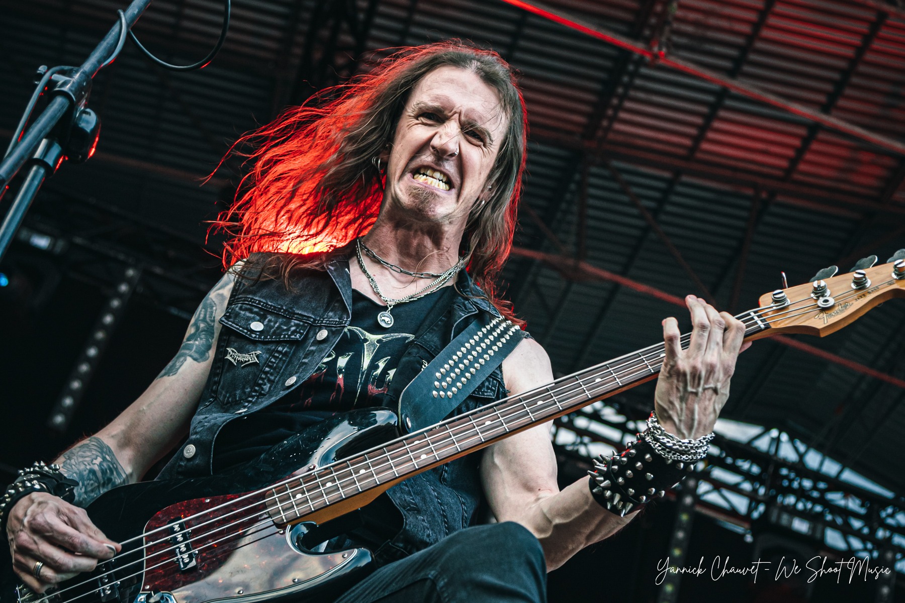 Grave performing live on stage during Mystic Festival 2026 Warm Up Day.