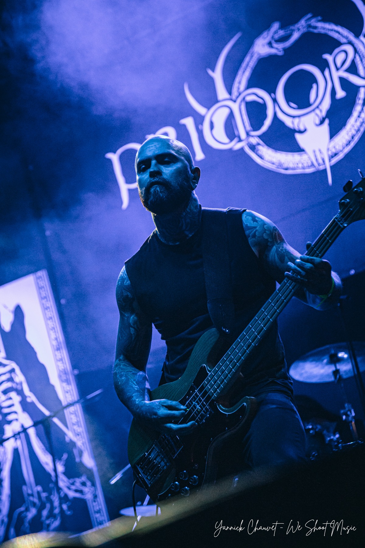 Primordial performing live on stage during Mystic Festival 2026.