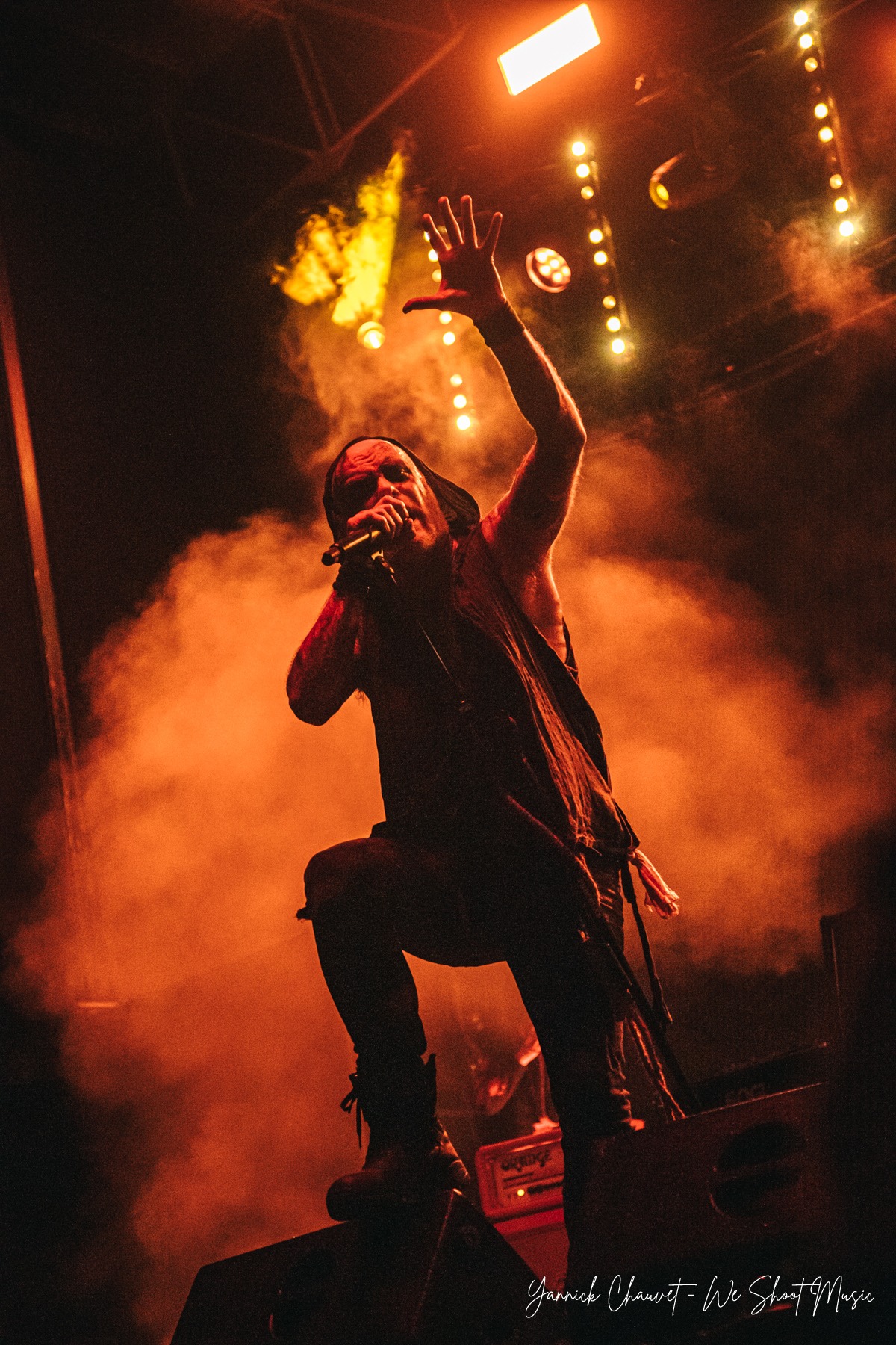 Primordial performing live on stage during Mystic Festival 2026.